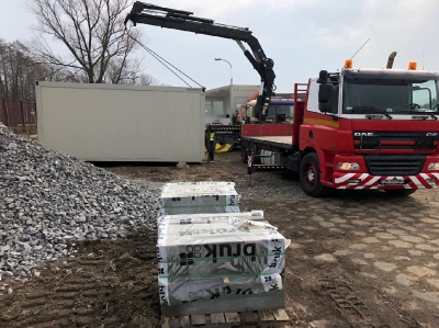 Transport kontenerów budowlanych Śląsk